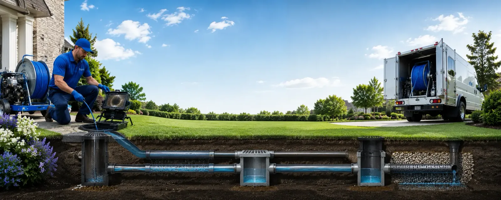 Outdoor drain cleaning information for Okemos, MI